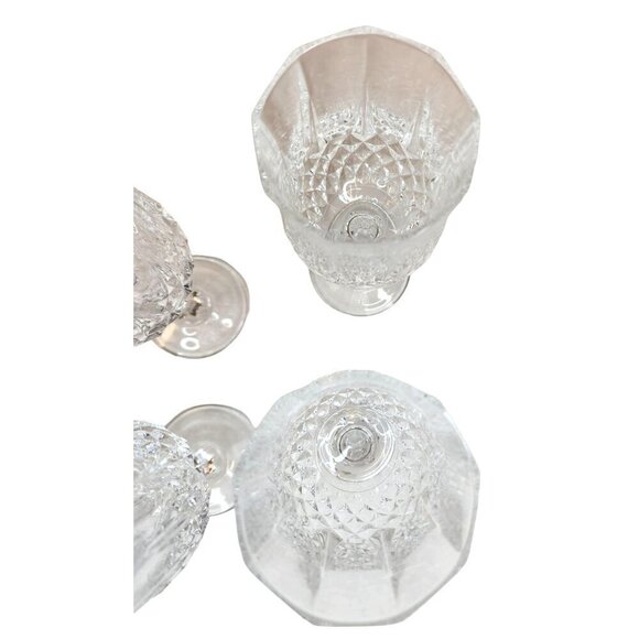 Vintage Crystal Wine Glasses Set Of 4 6.5'' tall Cristal D'Arques-Durand Longcha - Picture 7 of 15